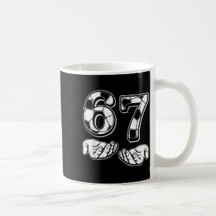 Fußball 67 Sechs Sieben 6 7 Lustiges Gen Alpha Mem Kaffeetasse