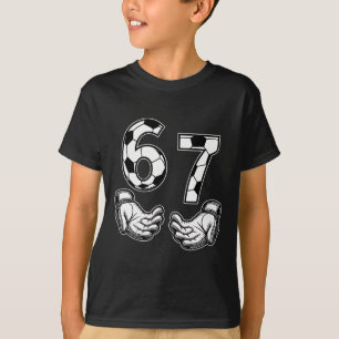 Fußball 67 Sechs Sieben Kostüm Fußballfans T-Shirt