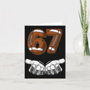 Fußball 67 Sechs Sieben Lustiges Gen Alpha Meme  Karte