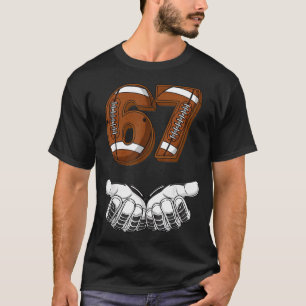 Fußball 67 Sechs Sieben Lustiges Gen-Alpha-Meme T-Shirt