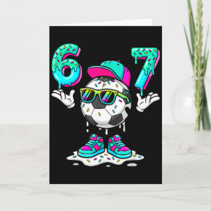Fußball 67 Six Seven Lustiges Gen Alpha Meme Drip Karte