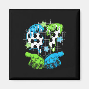Fußball 67 Six Seven Lustiges Gen-Alpha-Meme-Drip Magnet