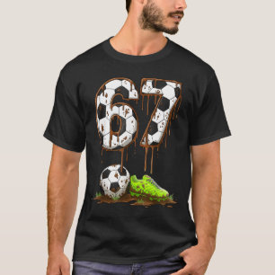 Fußball 67 Six Seven Meme Jungen Teenager Kinder G T-Shirt