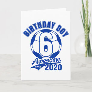 Fußball 6. Geburtstag Jungen Kinder Sport Fußll Pa Karte