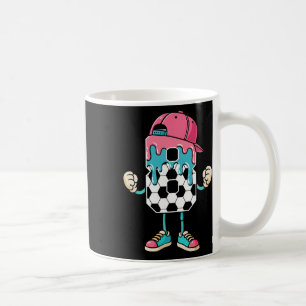 Fußball 8 Jahre alte Eiscreme tropft Jugend 8. Geb Kaffeetasse