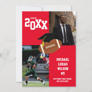 Fußball Abschluss Sports Red Ankündigung