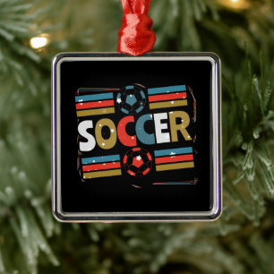 Fußball-Abstrakt-Wortkunst - Minimalistisch Ornament Aus Metall