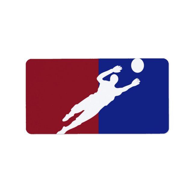 Fußball-Adressetikett Adressaufkleber (Vorne)