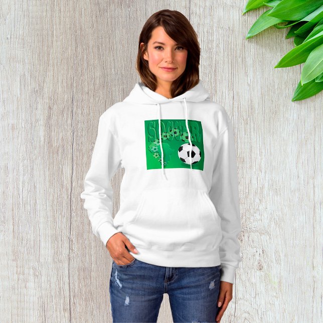 Fußball Afrika Bold Grün Fußball Hoodie (Von Creator hochgeladen)