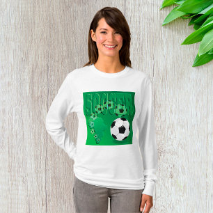 Fußball Afrika Bold Grün Fußball T-Shirt