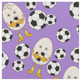 Fußball-Äghead-Muster Stoff