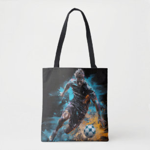 Fußball-Aktion Sportmalerei Abstrakte Kunst Tasche