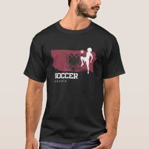 Fußball Albanien Flaggenfußball Frauen Fußball-Mäd T-Shirt