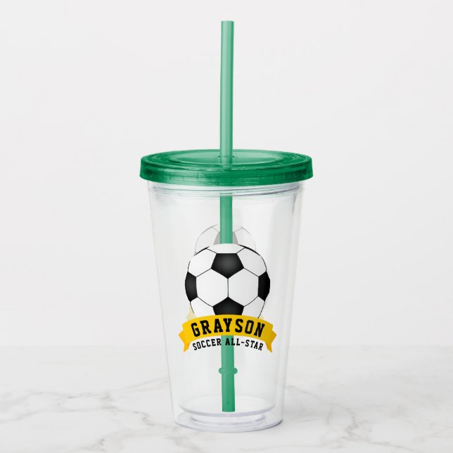 Fußball-All-Star Acryltrinkbecher (Vorderseite)