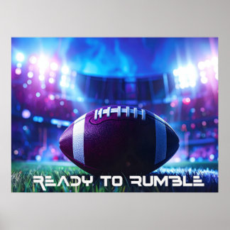 FUSSBALL - AMERICAN FOOTBALL - READY TO RUMBLE POSTER
