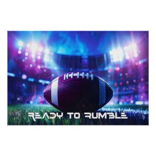 FUSSBALL - AMERICAN FOOTBALL - READY TO RUMBLE POSTER