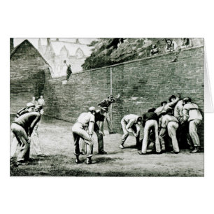 Fußball an der Mauer in Eton