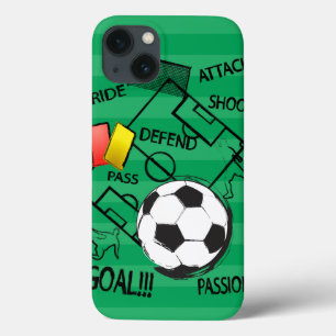 Fußball-Angriffsziel iPhone 13 Hülle