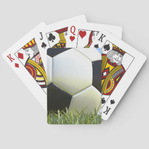 Fußball auf Gras Spielkarten