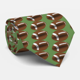 Fußball auf grüner Necktie Krawatte
