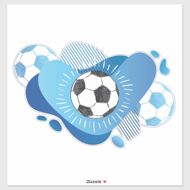 Fußball Aufkleber (Blatt)