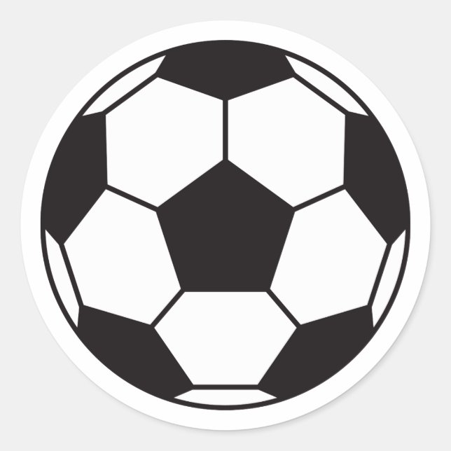 Fußball-Aufkleber mit benutzerdefiniertem Farbhint Runder Aufkleber (Vorderseite)