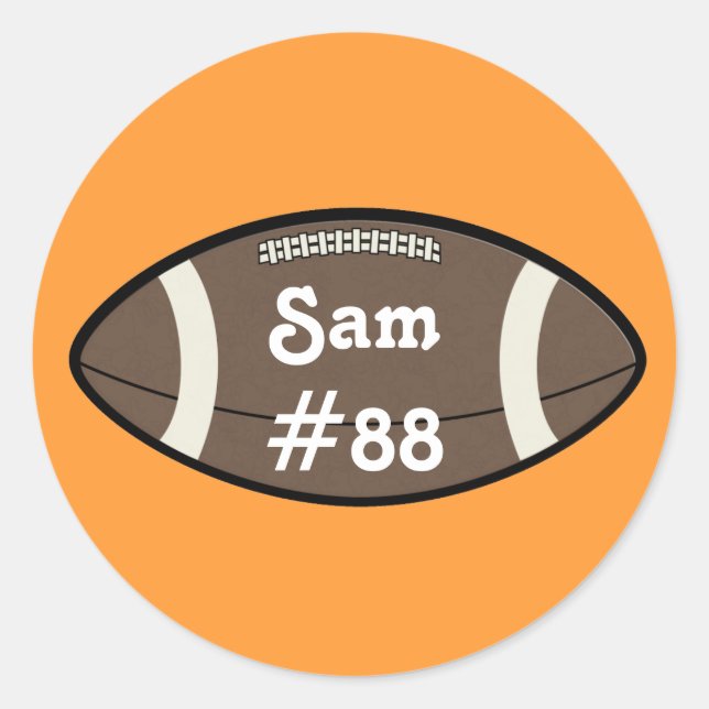 Fußball-Aufkleber Runder Aufkleber (Vorderseite)