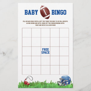 Fußball Baby BINGO Babyparty-Spiel Flyer