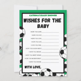 Fußball-Baby-Duschgel, Fußball - bestellbarer Name Einladung