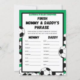 Fußball-Baby-Duschgel, Fußball - bestellbarer Name Einladung