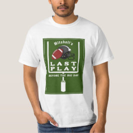 Fußball-Bachelor Party Letztes Spiel vor dem große T-Shirt