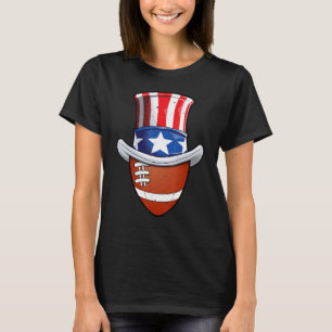 Fußball Ball 4. Juli Uncle Sam Men American F T-Shirt