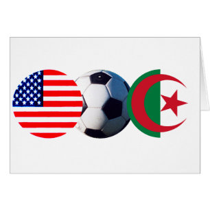Fußball Ball Algerien & USA Flaggen MUSEUM Zazzle