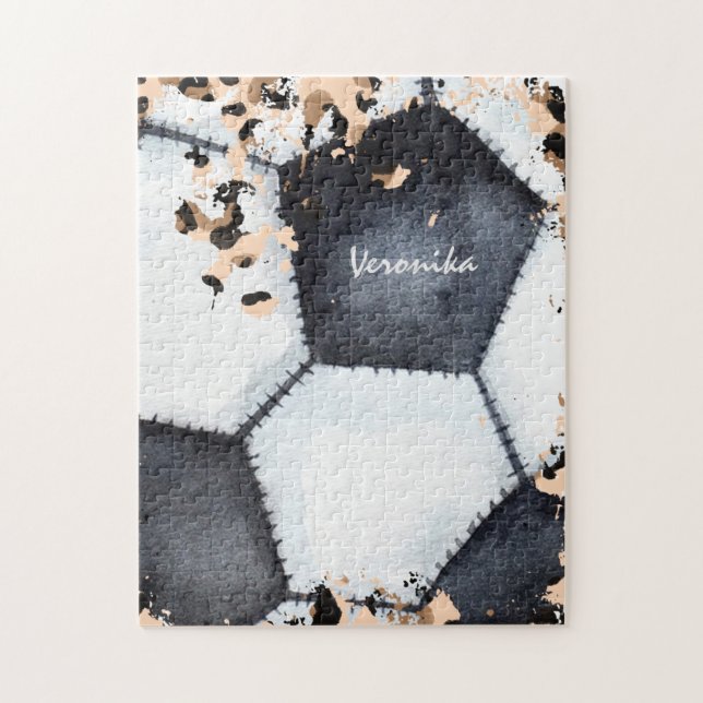 Fußball Ball Animal Print & Girls Kinder Chic bene (Vertikal)
