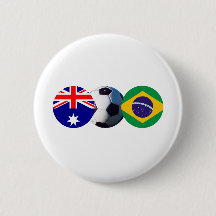 Fußball-Ball Australien & Brasilien Flag The MUSEU