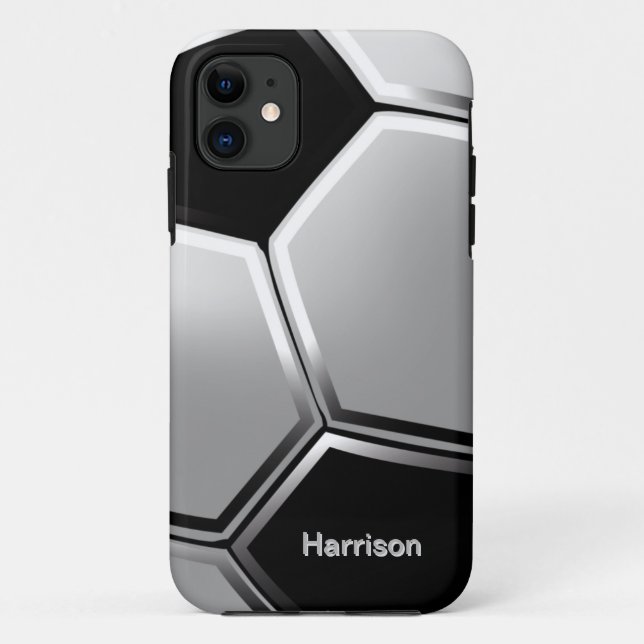 Fußball-Ball Case-Mate iPhone Hülle (Rückseite)