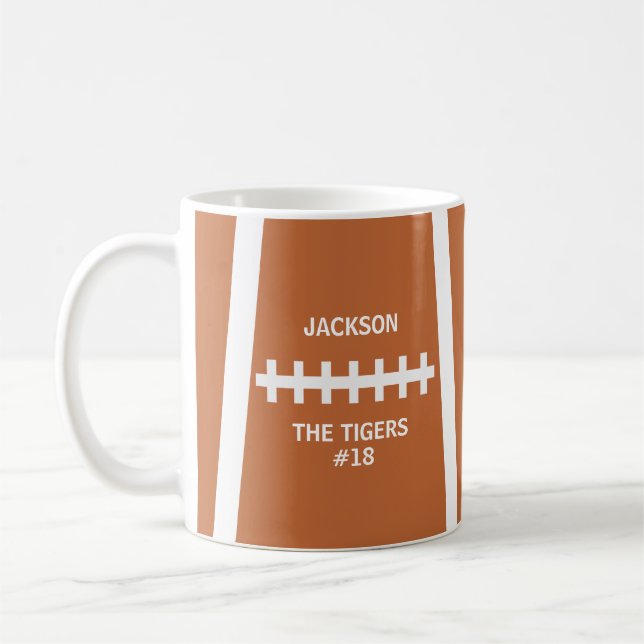 Fußball-Ball Cooles Team und Anzahl Kaffeetasse (Links)
