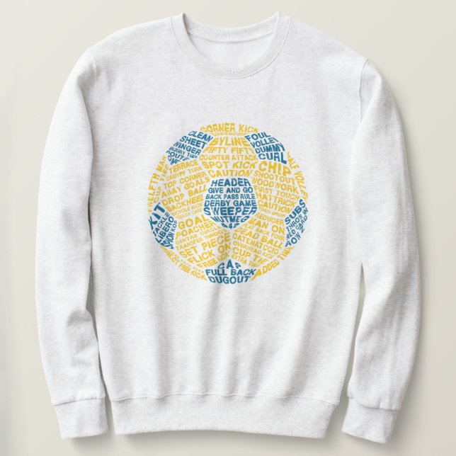 Fußball Ball Football Art Sweatshirt (Design vorne)