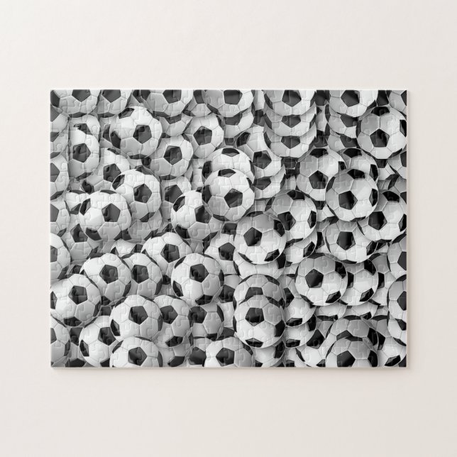 Fußball-Ball-Foto-Puzzlespiel (Horizontal)