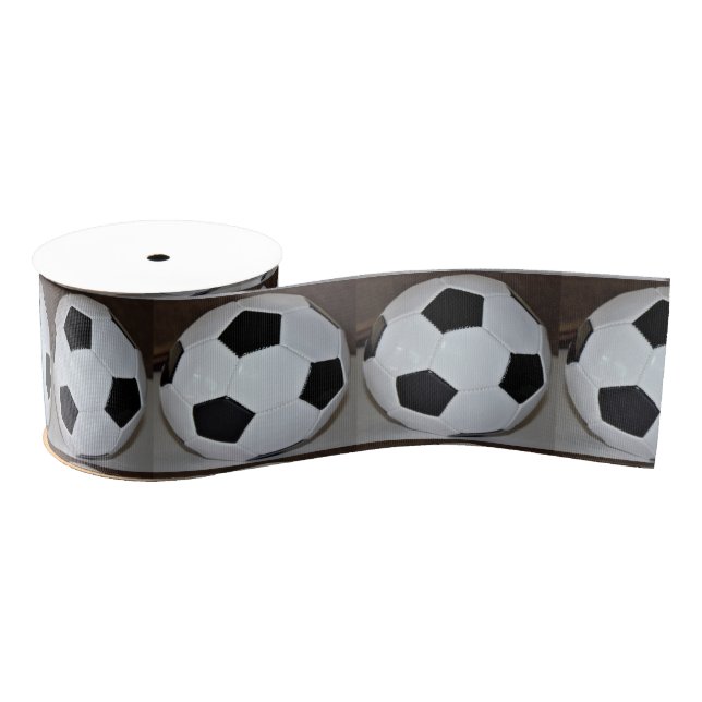 Fußball-Ball-Foto Ripsband (Spule)