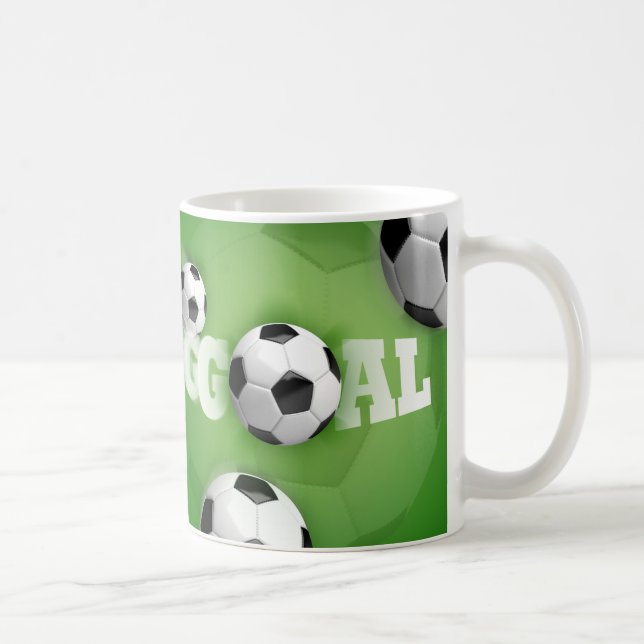 Fußball-Ball-Fußball-Ziel - Tasse (Rechts)