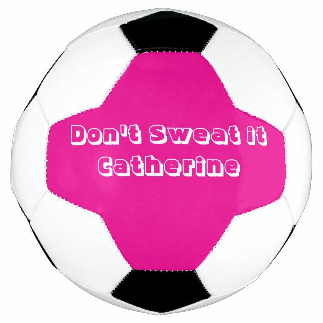 Fußball-Ball Hot Pink & White Ball (Vorderseite)