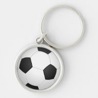 Fußball-Ball-Illustration Schlüsselanhänger