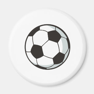 Fußball-Ball in der Cartoon-Art Magnet