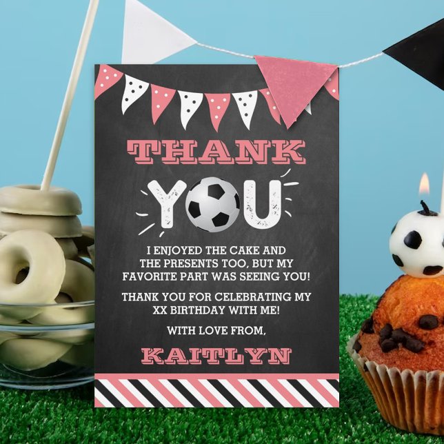 Fußball-Ball jeden Geburtstag Dankeskarte (Von Creator hochgeladen)