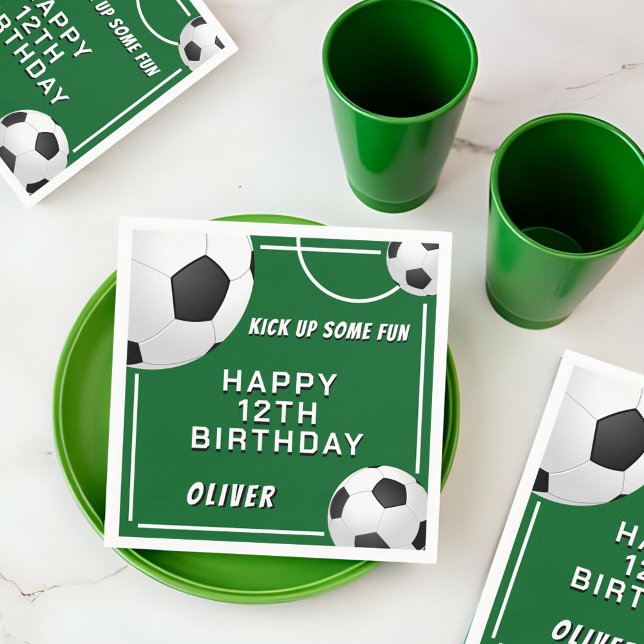 Fußball-Ball-Kindergeburtstag Serviette (Von Creator hochgeladen)