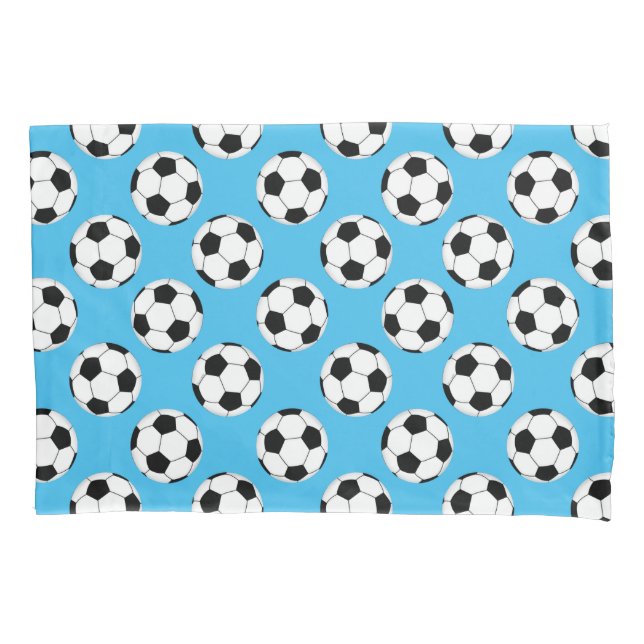 Fußball-Ball-Muster Kissenbezug (Vorderseite)