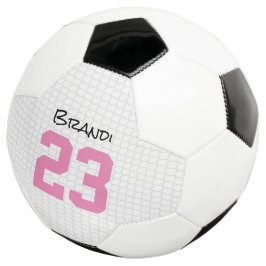 Fußball Ball NAME Birth YEAR Sport Pink Girl Fun
