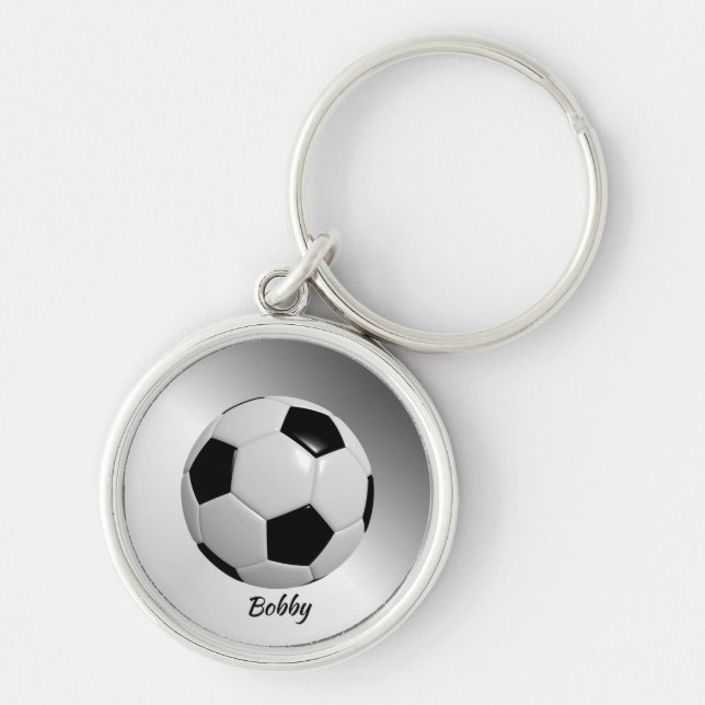 Fußball Ball Personal Sport Schlüsselanhänger (Vorne)
