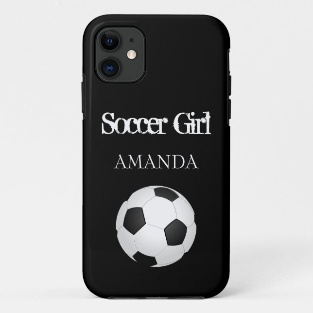 Fußball Ball Personalisiert Beach Handtuch Geschen Case-Mate iPhone Hülle (Rückseite)